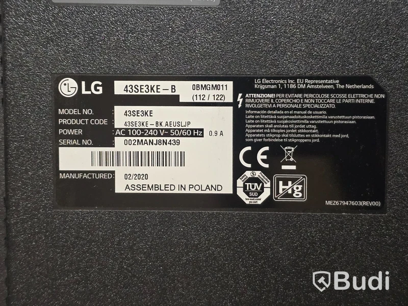 LG 43SE3KE-B | 43" TV/Bildskärm