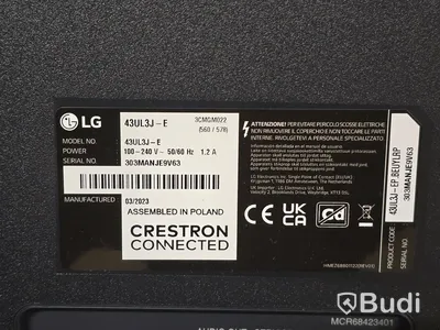 LG 43UL3J-E  | 43" TV/Bildskärm