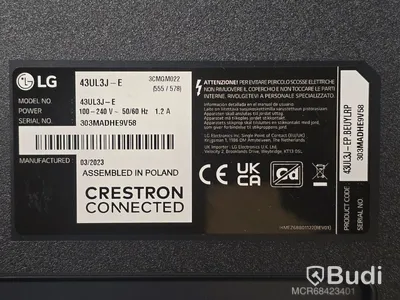 LG 43UL3J-E  | 43" TV/Bildskärm