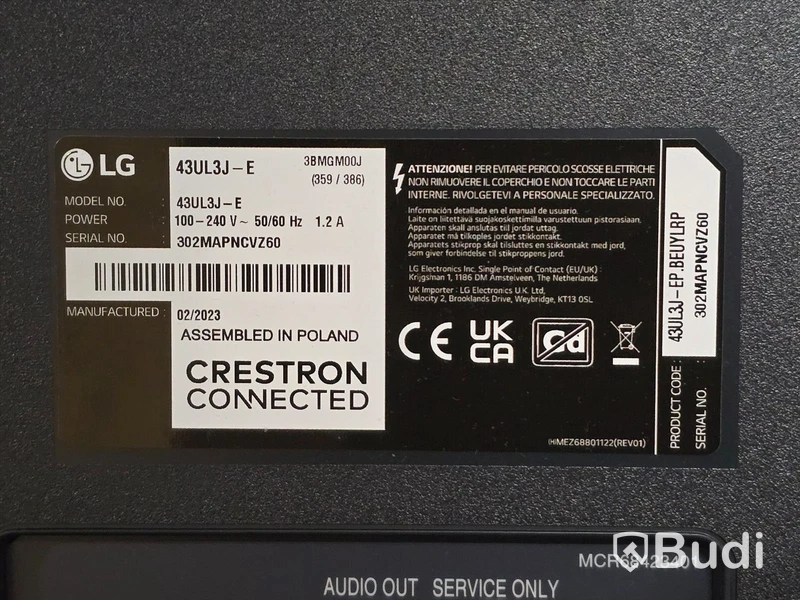LG 43UL3J-E | 43" TV/Bildskärm