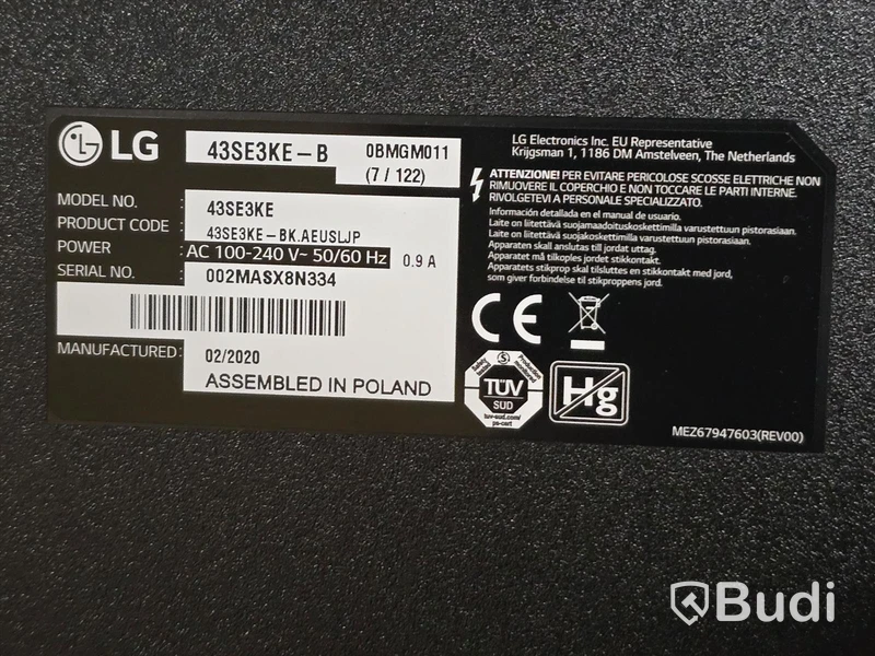 LG 43SE3KE-B | 43" TV/Bildskärm