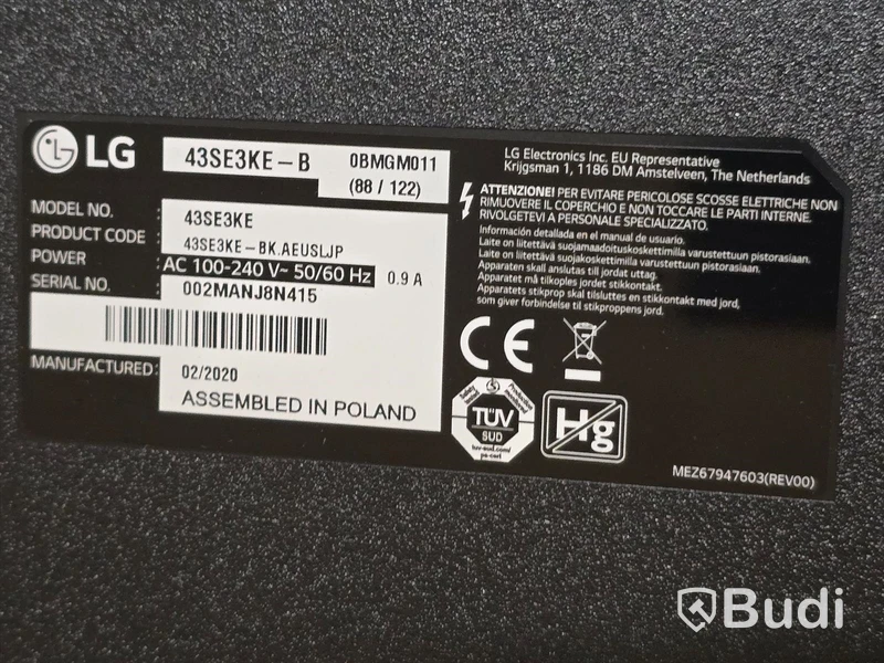 LG 43SE3KE-B | 43" TV/Bildskärm