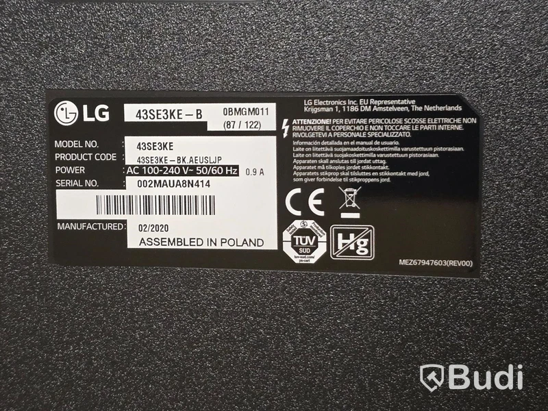 LG 43SE3KE-B | 43" TV/Bildskärm