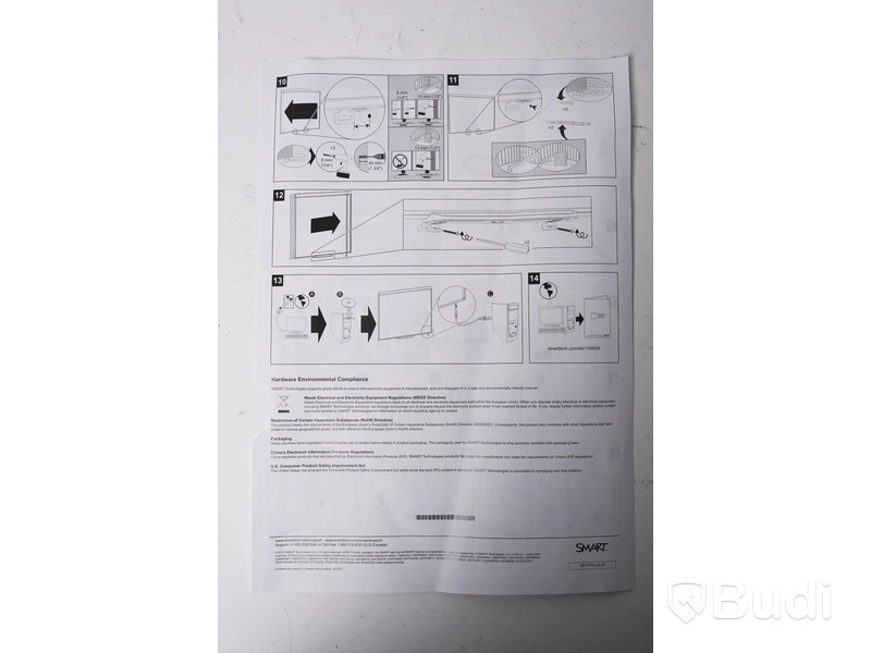 Interaktiv whiteboard - Smart Board 480, SMART, inkl. tillbehör (se bild). 161×128×13 cm