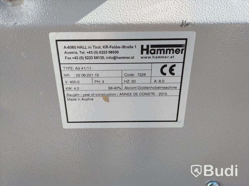 Rikt planhyvel Hammer A3-41