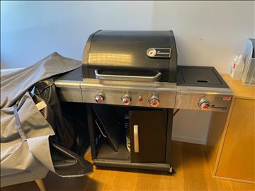Gasolgrill Landman Triton med gasoltub och väderskydd 