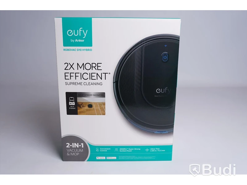 Robotdammsugare med moppfunktion - RoboVac G10 Hybrid, Eufy by Anker. Ny, Obruten förpackning.