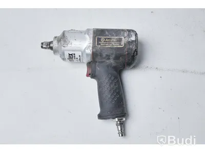 Diverse tryckluftverktyg med slang - punktsandbläster meec toolsl, AmPro air imapct wrench