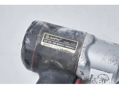 Diverse tryckluftverktyg med slang - punktsandbläster meec toolsl, AmPro air imapct wrench