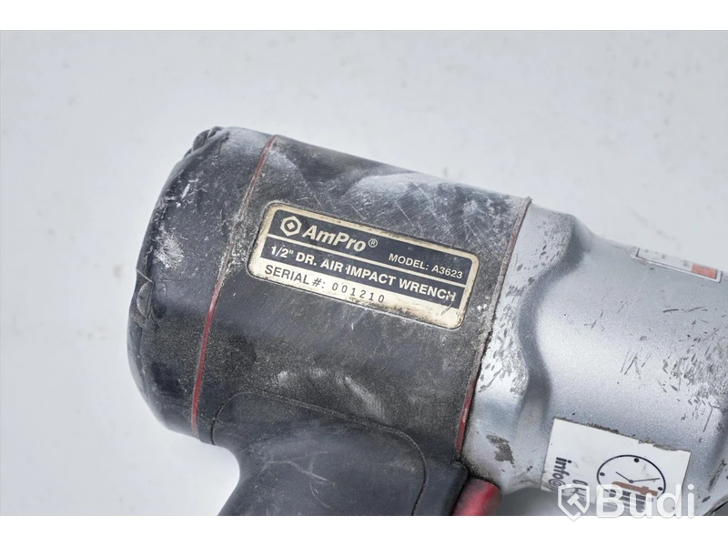 Diverse tryckluftverktyg med slang - punktsandbläster meec toolsl, AmPro air imapct wrench