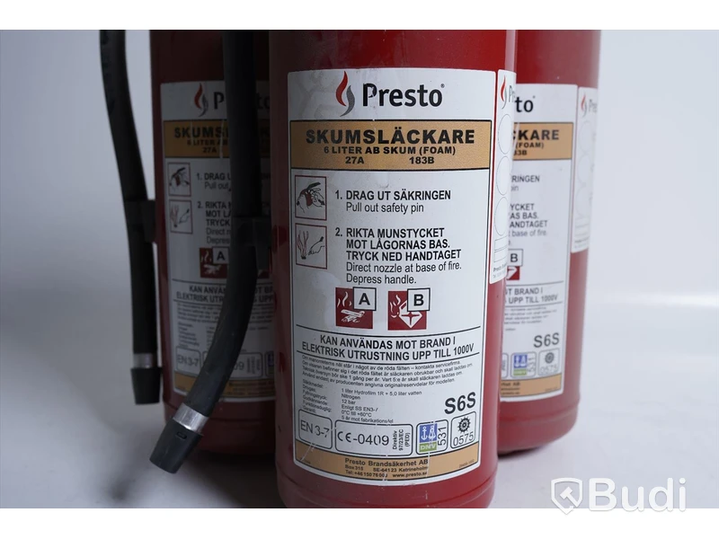 Skumsläckare - Presto, 5 liter, 3st