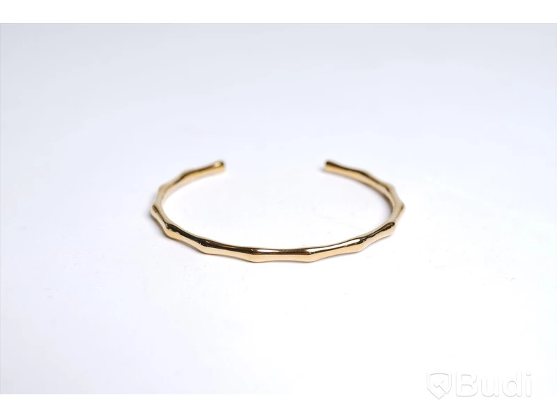 Armband - guldpläterat, strl. S, Bambou Bangle, Skultuna. Ny.