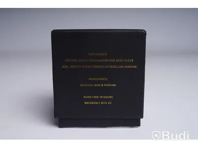 Doftljus -  Black wood, mässingbehållare, 300 g, Skultuna. Ny, Obruten förpackning.