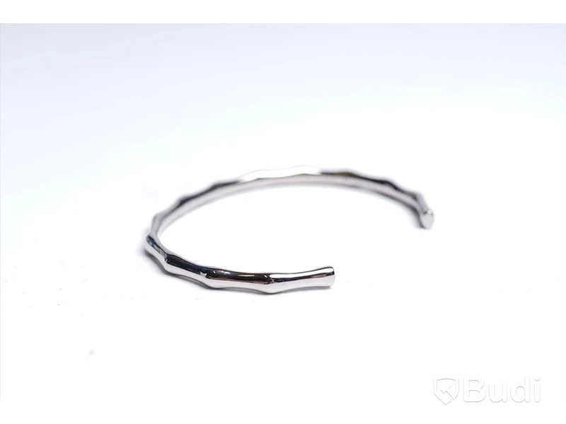 Armband - polerat stål, strl. M, Bambou Bangle, Skultuna. Ny.