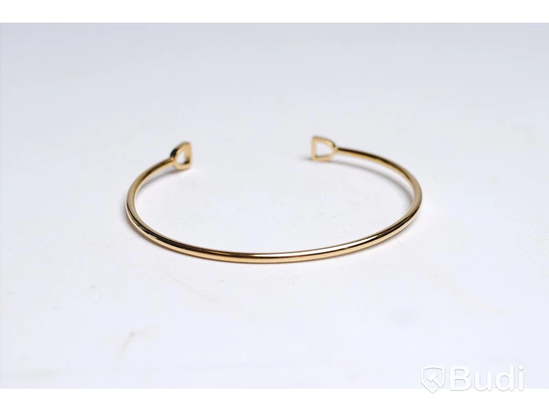 Armband - guldpläterat, strl. S, GTG Stirrup Cuff, Skultuna. Ny.