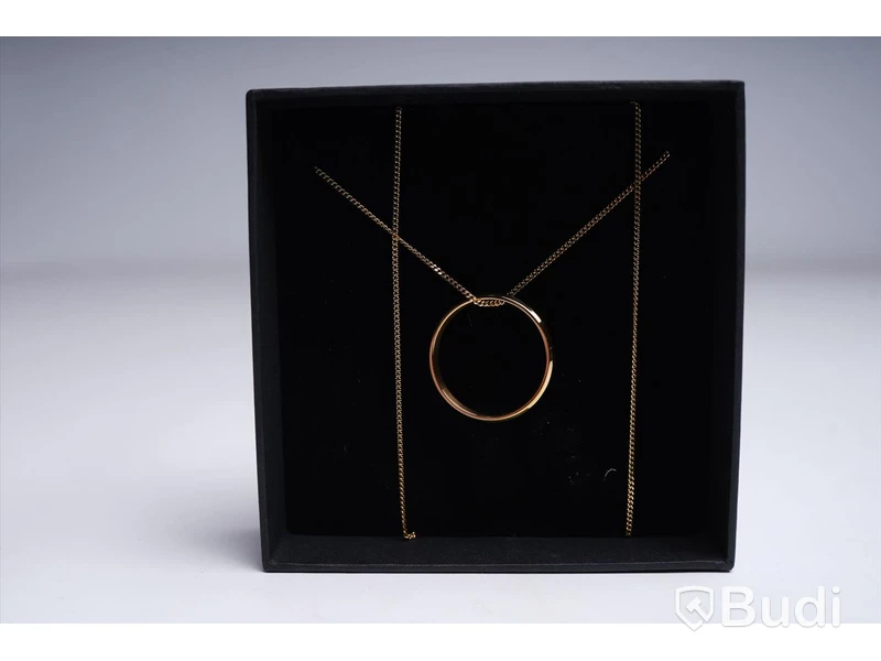Halsband - guldpläterat, 70 cm, ICON Necklage, Skultuna. Ny.