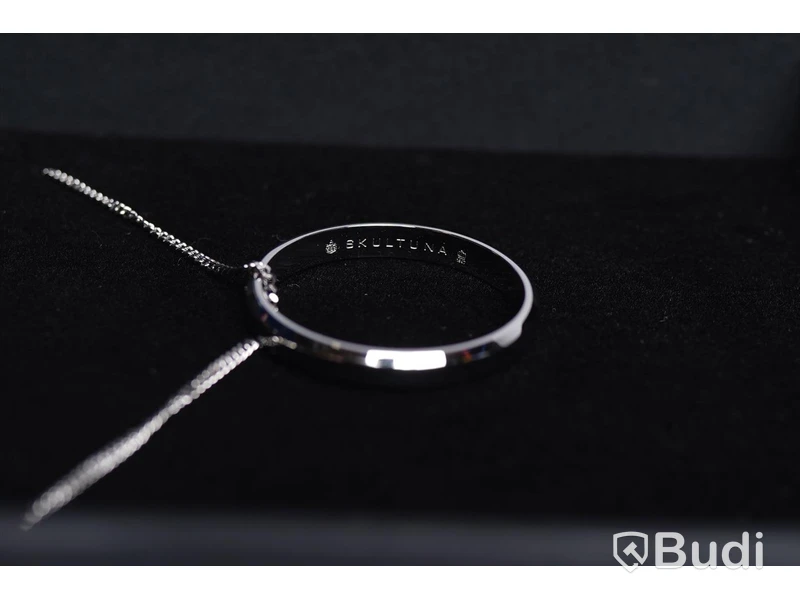 Halsband - polerat stål, 70 cm, ICON Necklage, Skultuna. Ny.