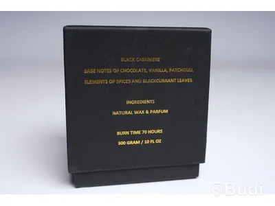 Doftljus -  Black cashmere, mässingbehållare, 300 g, Skultuna. Ny, Obruten förpackning.