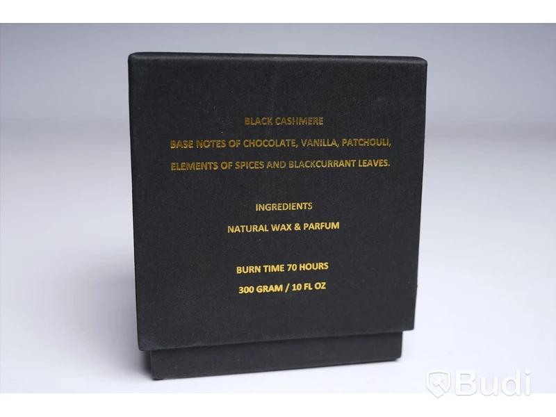Doftljus -  Black cashmere, mässingbehållare, 300 g, Skultuna. Ny, Obruten förpackning.