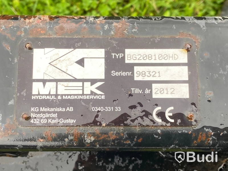 Hydraulisk balgrip KG Mek BG208100HD | SMS/Trimna