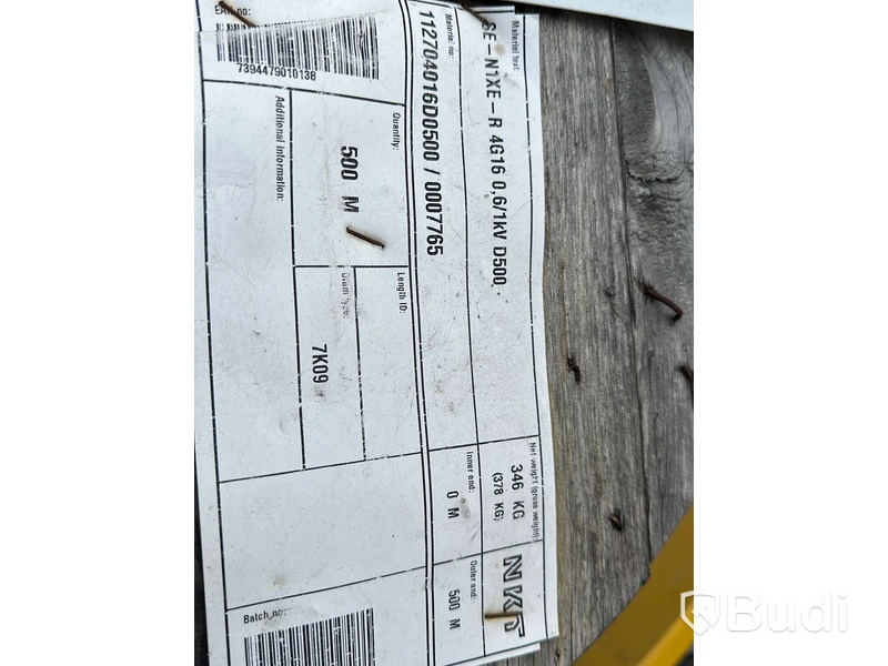 Rulle kabel +51meter, kopparkabel