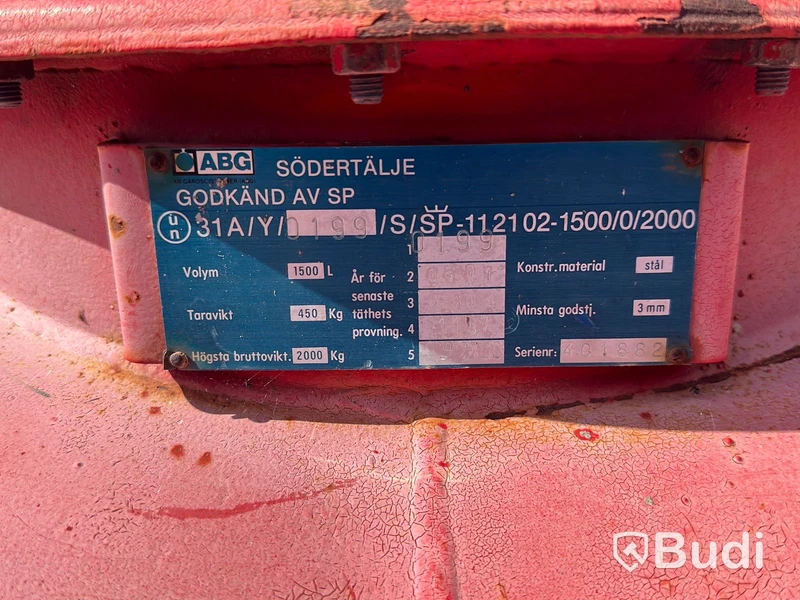 Dieseltank ca 1.5 kubik ABG