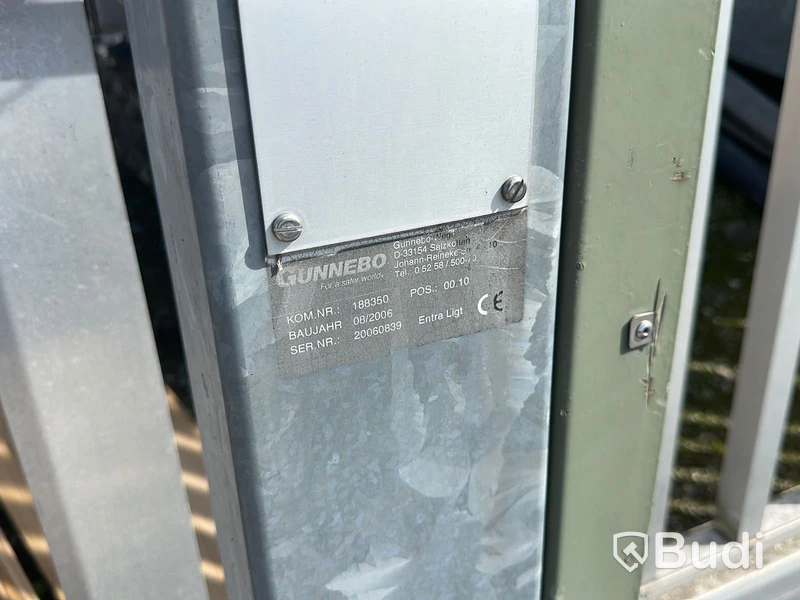 Skjutgrind aluminium Gunnebo, 8.4m
