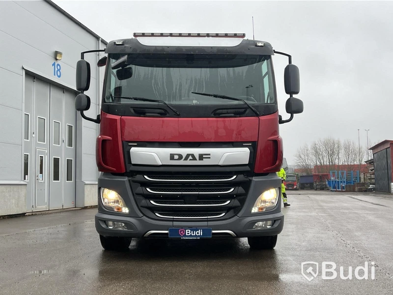 Brädgårdsbil DAF CF 370  FAN -2018 | Palfinger PK 19.001 - EXPORT momsfri försäljning inom EU. Regnr: SHG508, Chassi no: XLRASM4100G197085 - Köpare: SALPER IMPORT TRUCKS S.L, VAT ESB321305179 , Land: Spain, Intrastat HS code: 87044399, Vikt: 12940 kg