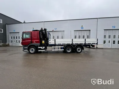 Brädgårdsbil DAF CF 370  FAN -2018 | Palfinger PK 19.001 - EXPORT momsfri försäljning inom EU. Regnr: SHG508, Chassi no: XLRASM4100G197085 - Köpare: SALPER IMPORT TRUCKS S.L, VAT ESB321305179 , Land: Spain, Intrastat HS code: 87044399, Vikt: 12940 kg