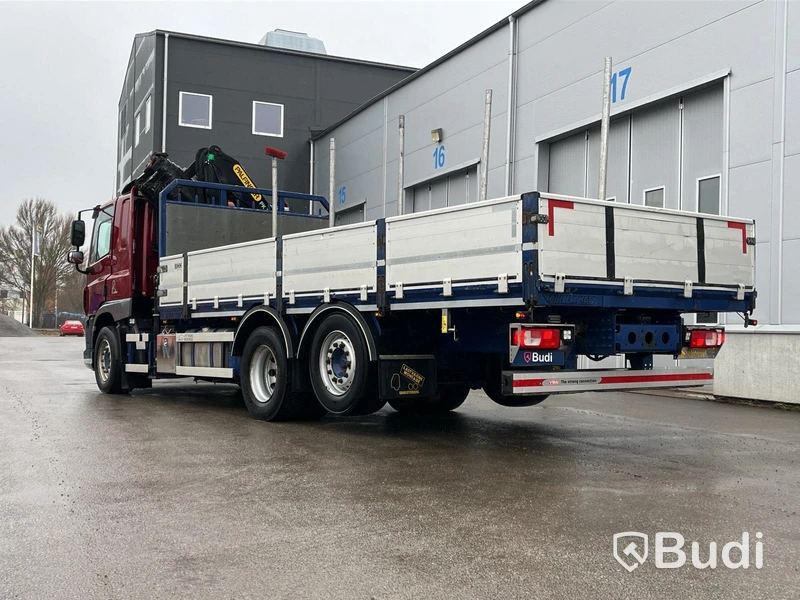 Brädgårdsbil DAF CF 370  FAN -2018 | Palfinger PK 19.001 - EXPORT momsfri försäljning inom EU. Regnr: SHG508, Chassi no: XLRASM4100G197085 - Köpare: SALPER IMPORT TRUCKS S.L, VAT ESB321305179 , Land: Spain, Intrastat HS code: 87044399, Vikt: 12940 kg