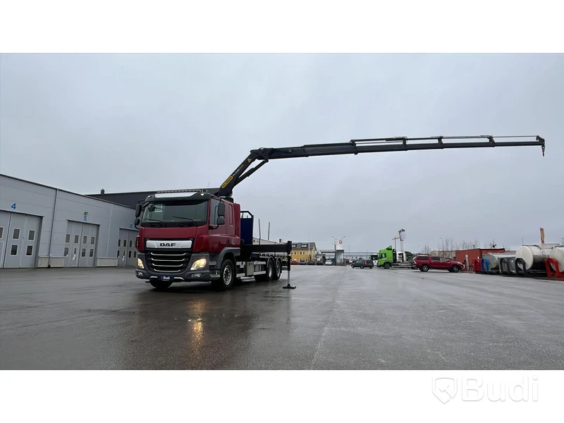 Brädgårdsbil DAF CF 370  FAN -2018 | Palfinger PK 19.001 - EXPORT momsfri försäljning inom EU. Regnr: SHG508, Chassi no: XLRASM4100G197085 - Köpare: SALPER IMPORT TRUCKS S.L, VAT ESB321305179 , Land: Spain, Intrastat HS code: 87044399, Vikt: 12940 kg