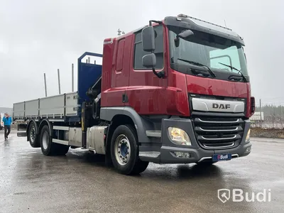 Brädgårdsbil DAF CF 370  FAN -2018 | Palfinger PK 19.001 - EXPORT momsfri försäljning inom EU. Regnr: SHG508, Chassi no: XLRASM4100G197085 - Köpare: SALPER IMPORT TRUCKS S.L, VAT ESB321305179 , Land: Spain, Intrastat HS code: 87044399, Vikt: 12940 kg