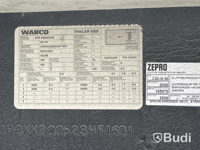 Släp HFR KK20 -2006 | Zepro