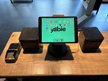 Kassasystem Yabie med iPad, kvittoskrivare & kassalåda
