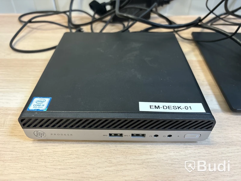 HP ProDesk 400 G5 Mini med 23” monitor