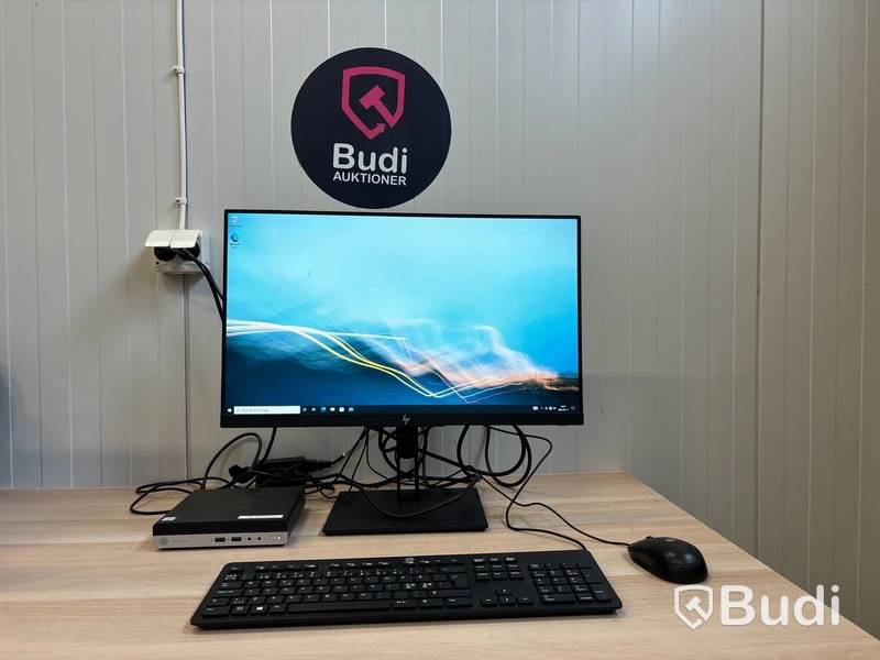 HP ProDesk 400 G5 Mini med 23” monitor