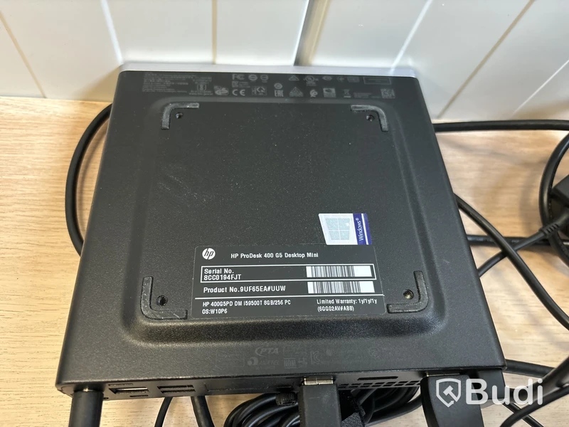 HP ProDesk 400 G5 Mini med 23” monitor
