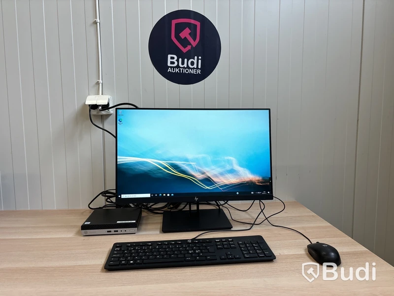 HP ProDesk 400 G5 Mini med 23” monitor