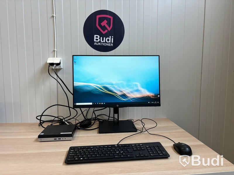 HP ProDesk 400 G5 Mini med 23” monitor