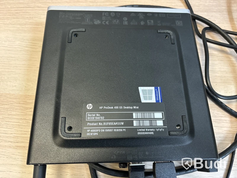 HP ProDesk 400 G5 Mini med 23” monitor