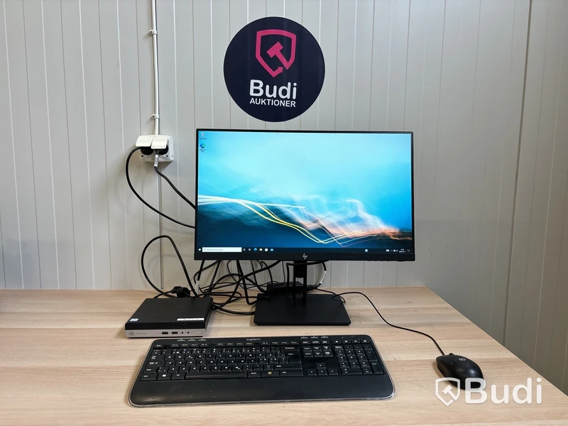 HP ProDesk 400 G5 Mini med 23” monitor