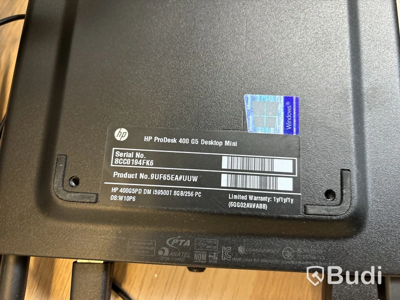 HP ProDesk 400 G5 Mini med 23” monitor