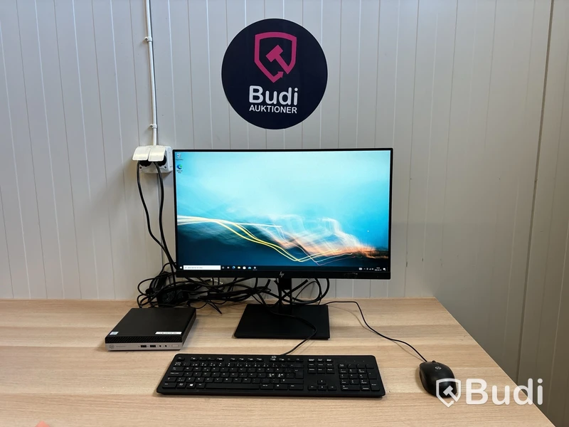 HP ProDesk 400 G5 Mini med 23” monitor