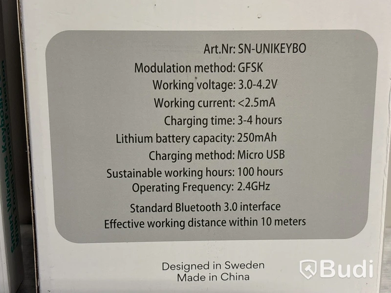 2 st Trådlösa tangentbord till surfplattor