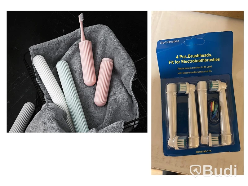 Tandbortshuvuden (till Oral-B) + Tandbortsfordral, design