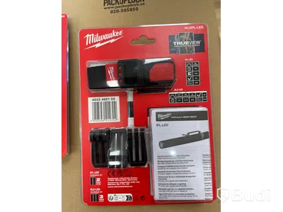 3 st lampor Milwaukee HL2-LED/IPL-LED. Nypris 756 kr exkl. moms