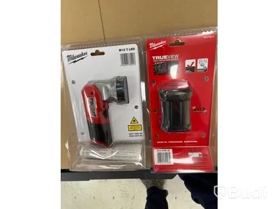 2 st lampor Milwaukee M12 T LED och M12 PAL-0