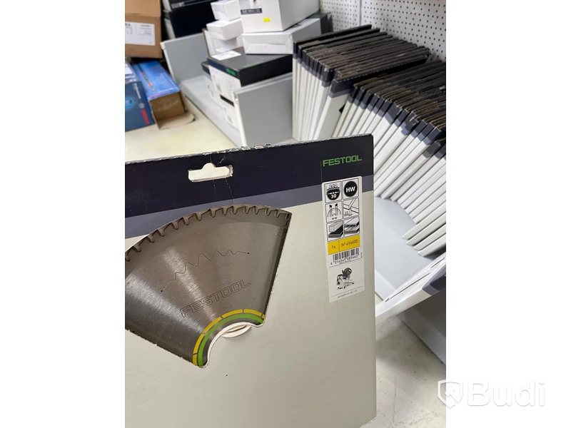 Parti med diverse klingor och tillbehör till FESTOOL. Ord. pris: 117 804 kr exkl. moms