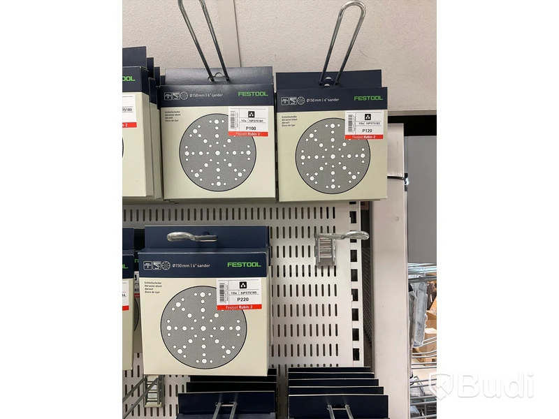 Parti med diverse Slippapper, FESTOOL. Ord. pris: 29 511 kr exkl. moms
