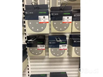 Parti med diverse Slippapper, FESTOOL. Ord. pris: 29 511 kr exkl. moms